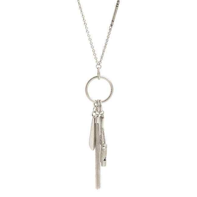 Nordstrom Treasure Bond Women's Long Charm Pendant Necklace Nwt 45 Silver
